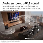 Caratteristica Audio surround a 5.1.3 canali